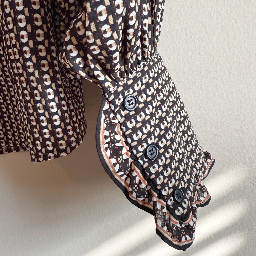 sale | max studio | patterned button down - Picture 4 of 4